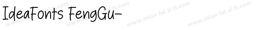 IdeaFonts FengGu字体转换